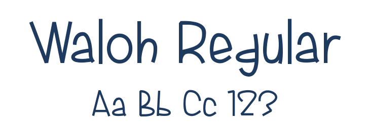 Waloh Regular Font Preview