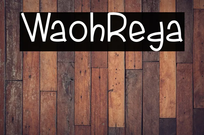 Waloh Regular Example 1
