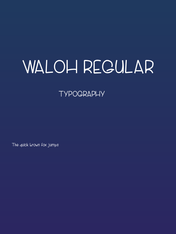 Waloh Regular Poster