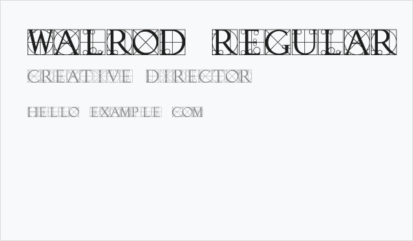 Walrod Regular Business Card