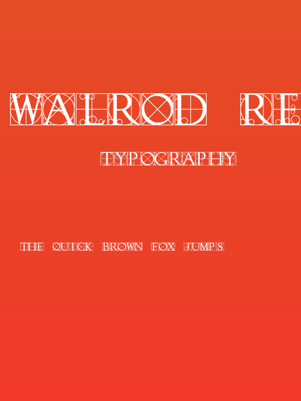 Walrod Regular Poster