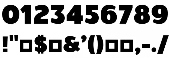 Walrus Bold Font OTHER CHARS