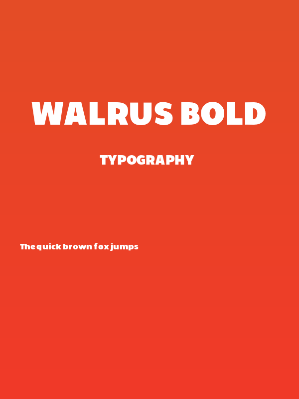 Walrus Bold Poster