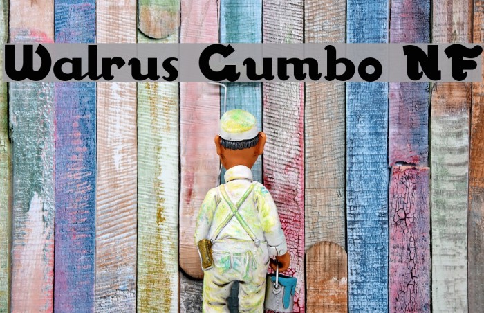 Walrus Gumbo NF Font examples