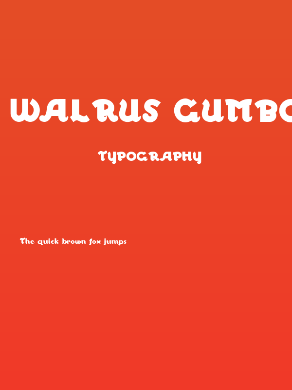 Walrus Gumbo NF Poster