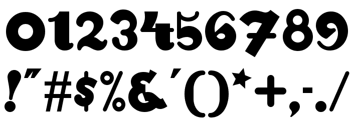 WalrusGumboNF Font OTHER CHARS