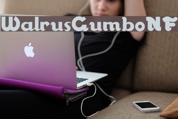 WalrusGumboNF Font examples