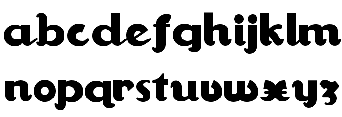 WalrusGumboNF Font LOWERCASE