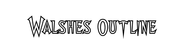 Walshes Outline  免费字体下载