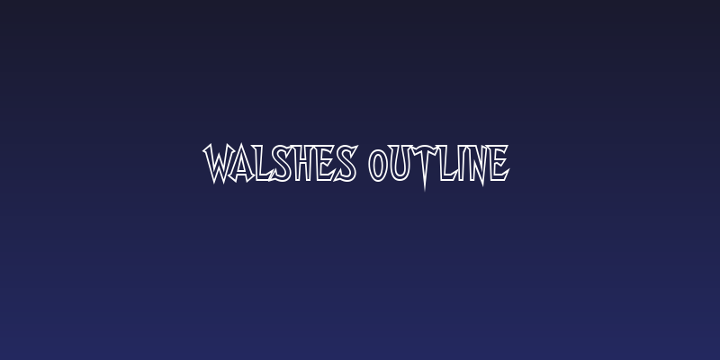 Walshes Outline Social Header