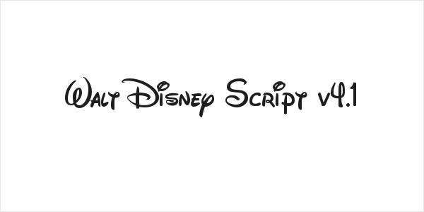 Walt Disney Script v4.1 Logo