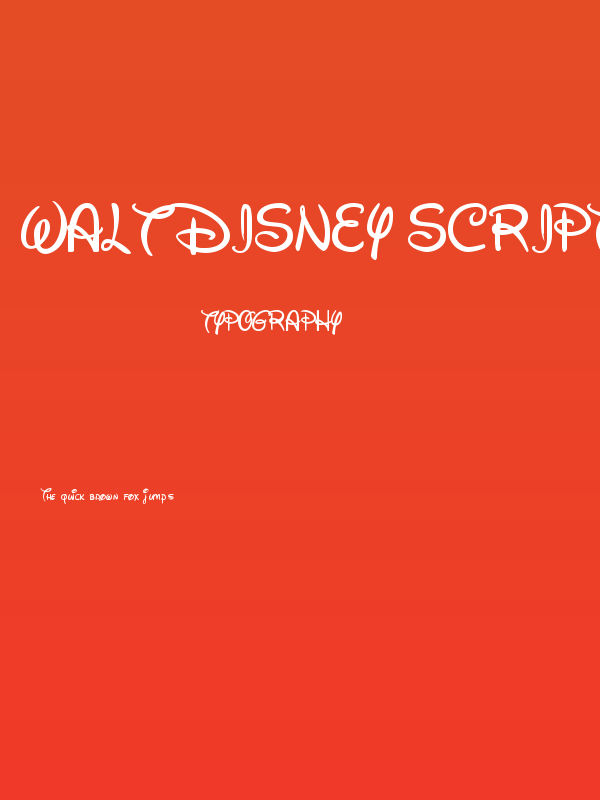 Walt Disney Script v4.1 Poster