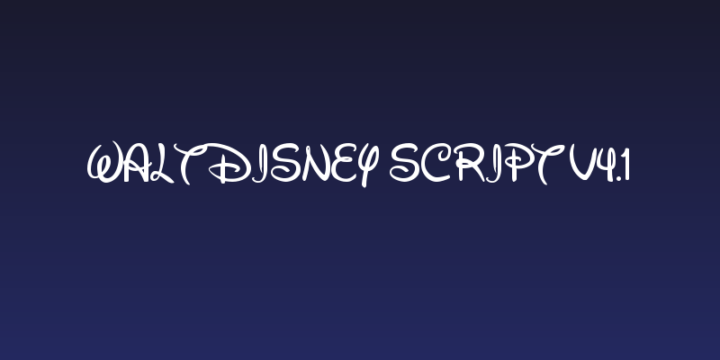 Walt Disney Script v4.1 Social Header