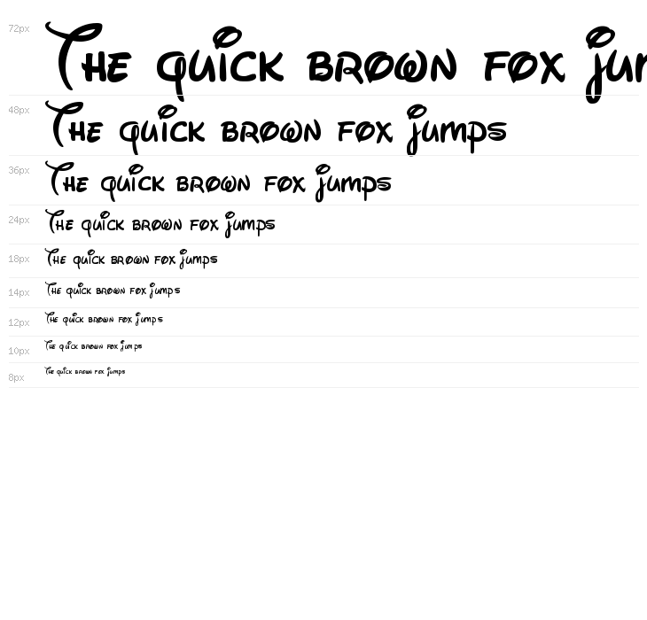 Walt Disney Script v4.1 Waterfall