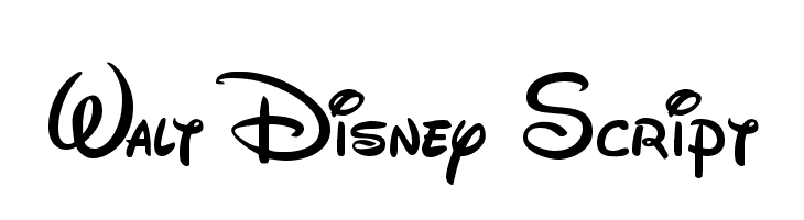 Walt Disney Script v4.1 Font