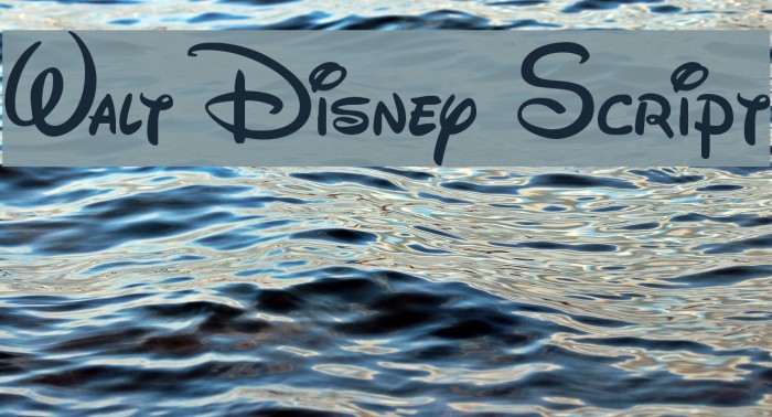 Walt Disney Script Font examples