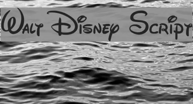 Walt Disney Script フォント examples