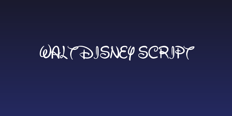 Walt Disney Script Social Header