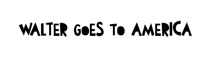 Walter Goes To America  Frei Schriftart Herunterladen