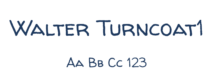 Walter Turncoat1 Font Preview