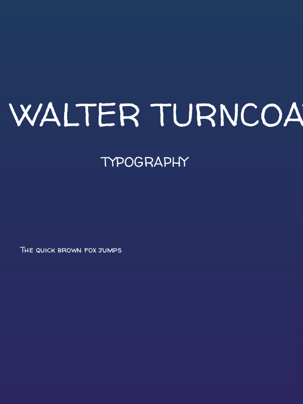 Walter Turncoat1 Poster