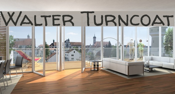 Walter Turncoat Font examples