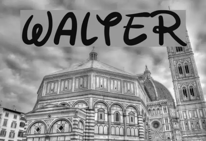 Walter Font examples