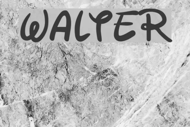 Walter Font examples