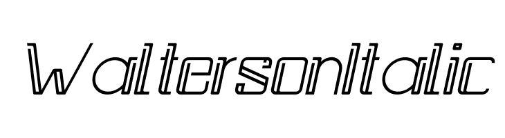 Walterson Italic  नि: शुल्क फ़ॉन्ट्स डाउनलोड
