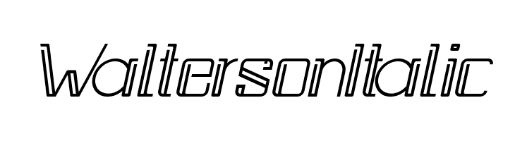 Walterson Italic  Fuentes Gratis Descargar