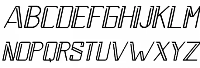 Walterson Italic Schriftart Groß