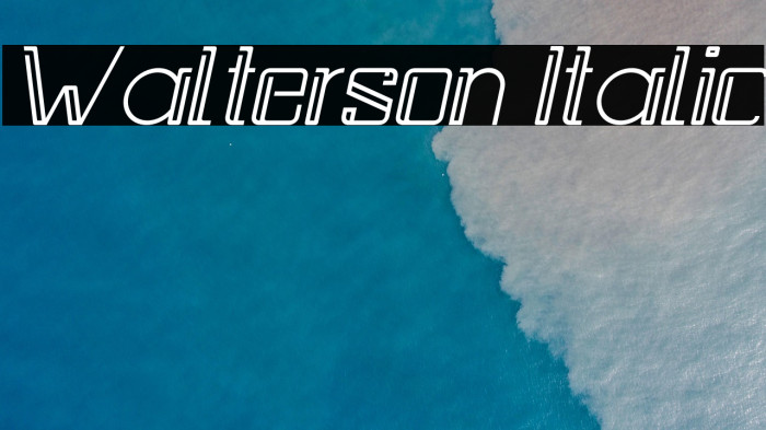 Walterson Italic Example 3