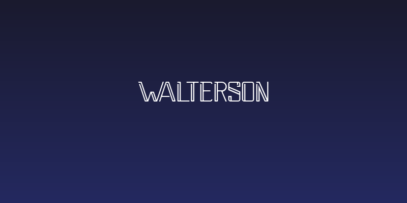 Walterson Social Header