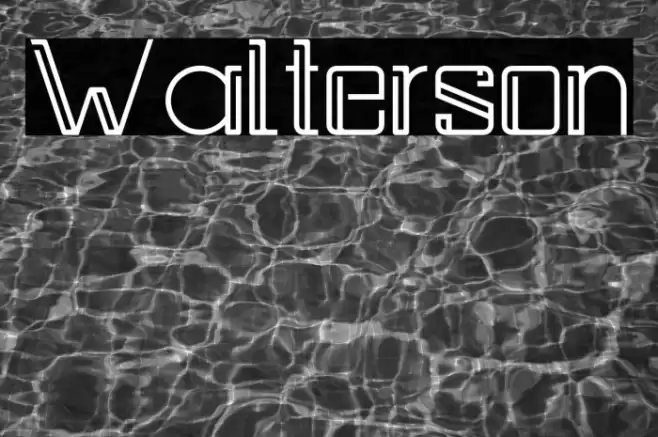 Walterson Font examples