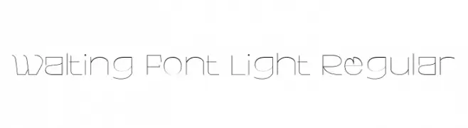 Walting Font Light Regular  Frei Schriftart Herunterladen