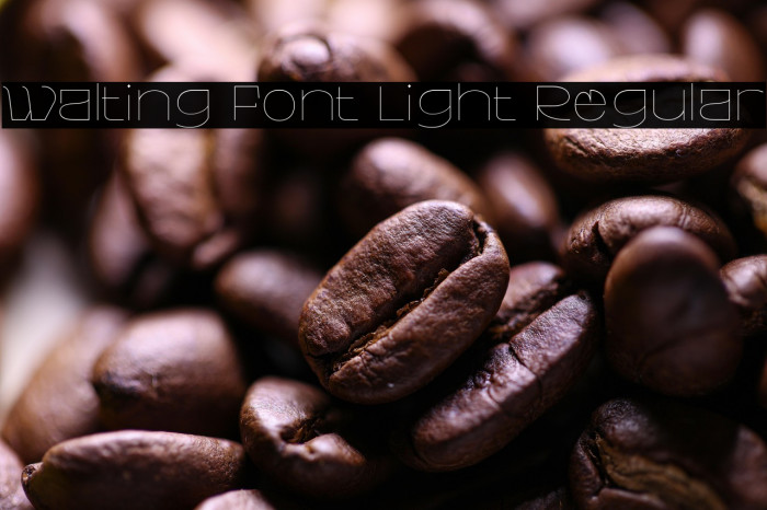 Walting Font Light Regular Example 1