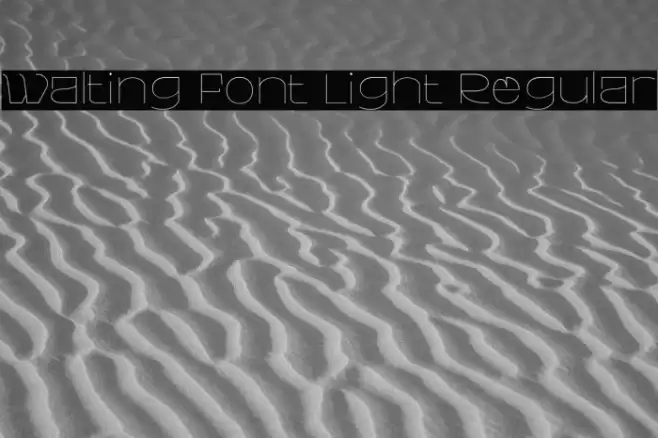 Walting Font Light Regular Font examples