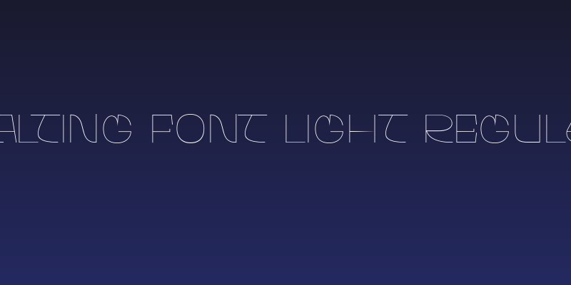 Walting Font Light Regular Social Header