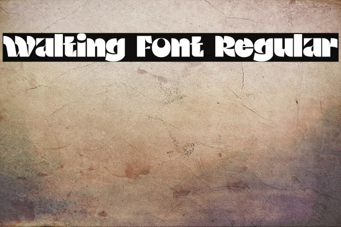 Walting Font Regular Example 2