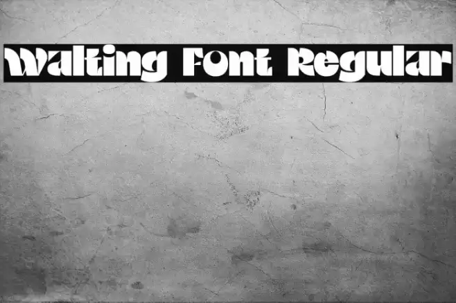 Walting Font Regular Font examples
