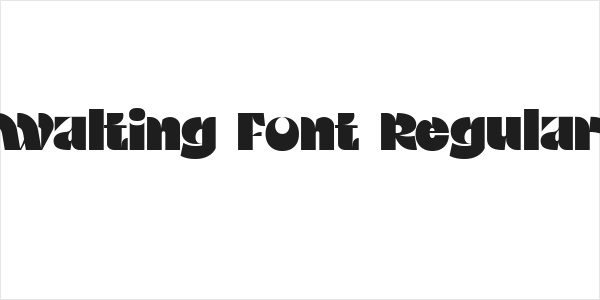 Walting Font Regular Logo