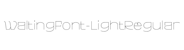 WaltingFont-LightRegular  免费字体下载
