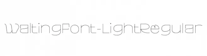 WaltingFont-LightRegular  Descarca Fonturi Gratis