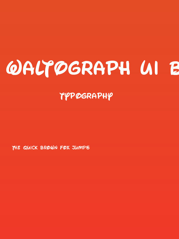 Waltograph UI Bold Poster