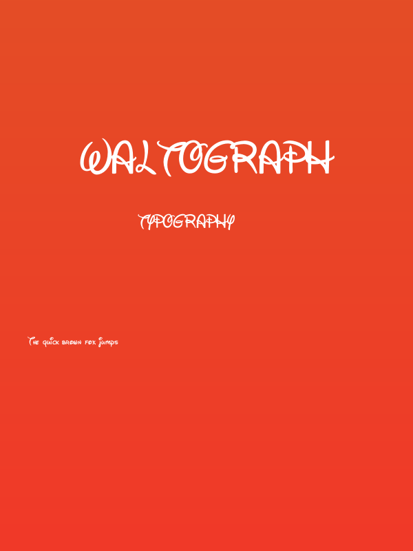 Waltograph Poster