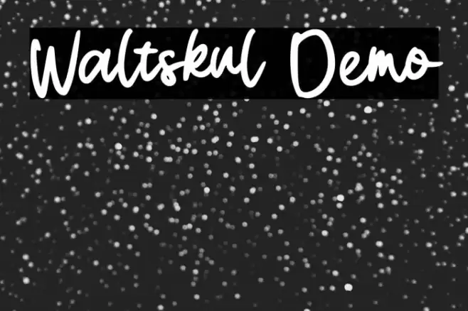 Waltskul Demo Font examples