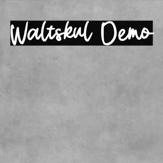 Waltskul Demo Font examples
