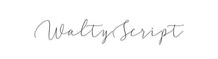 WaltyScript  font caratteri gratis