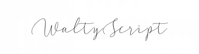 WaltyScript  Free Fonts Download