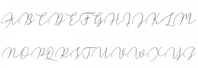 WaltyScript Polices MAJUSCULES